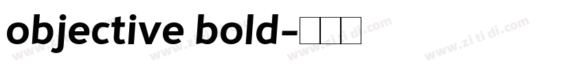 objective bold字体转换